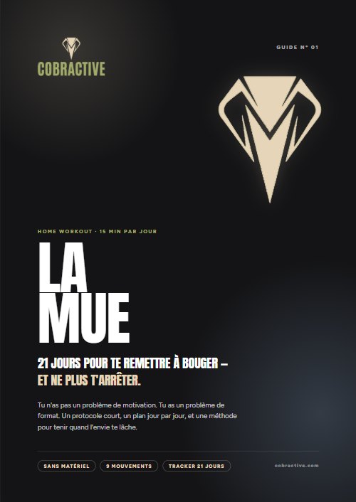 Couverture du guide LA MUE, 21 jours pour te remettre à bouger