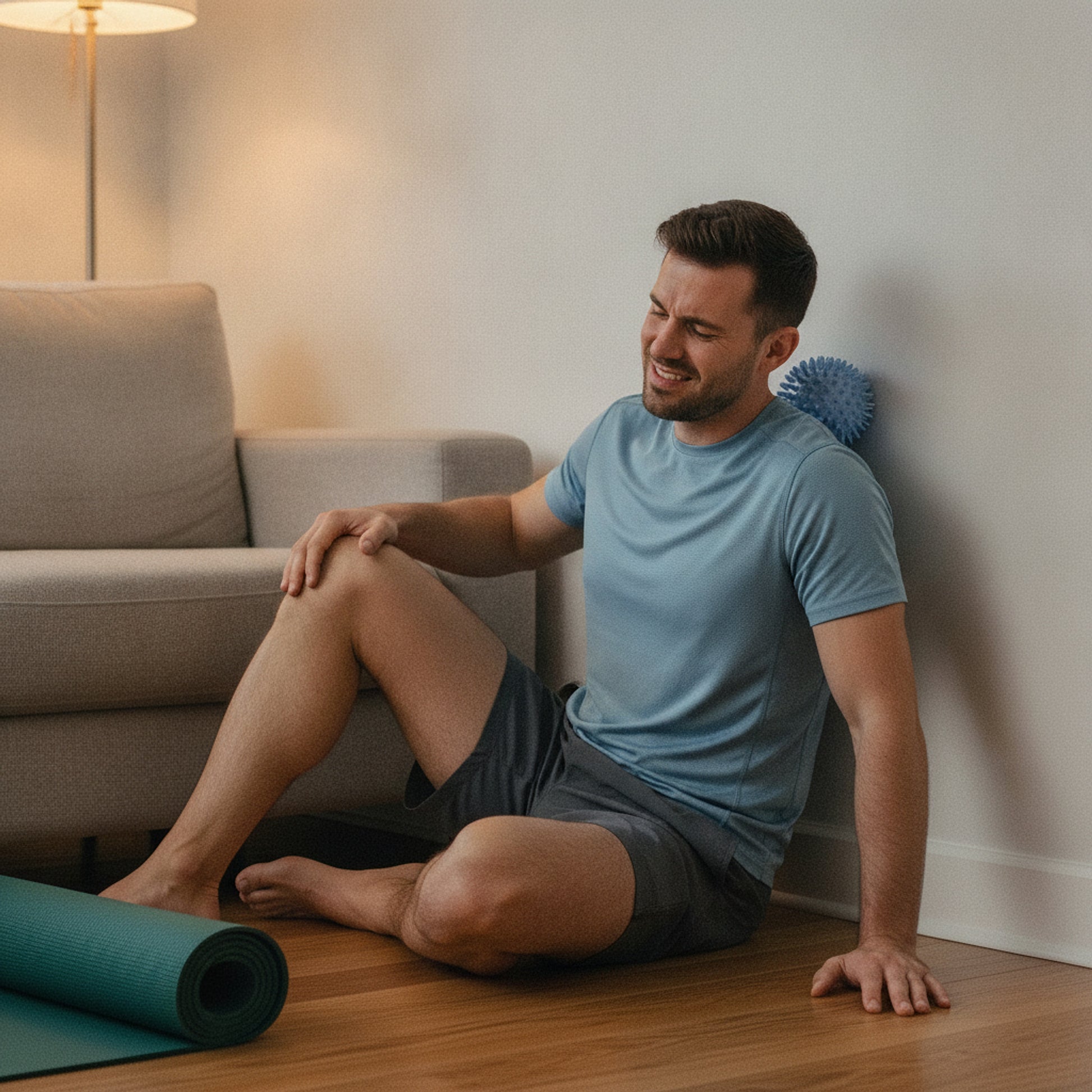Balle de Massage Acrochorde — mise en situation (homme)
