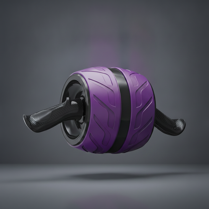 Roue Abdominale Céraste — coloris violet et noir