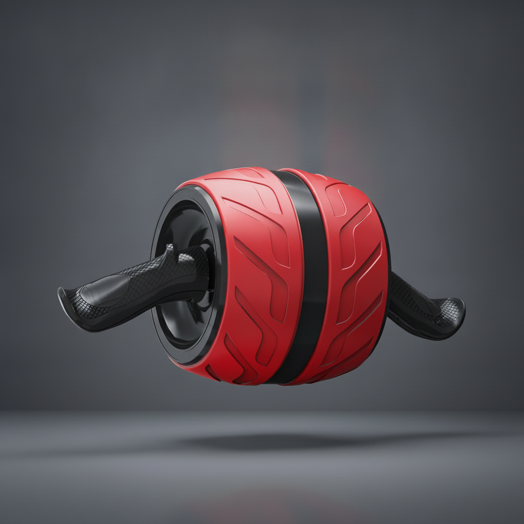 Roue Abdominale Céraste — coloris rouge et noir