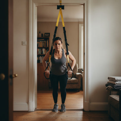Sangles de Suspension Chrysopélée — mise en situation (femme)