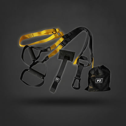 Sangles de Suspension Chrysopélée — kit p1 fixe — jaune