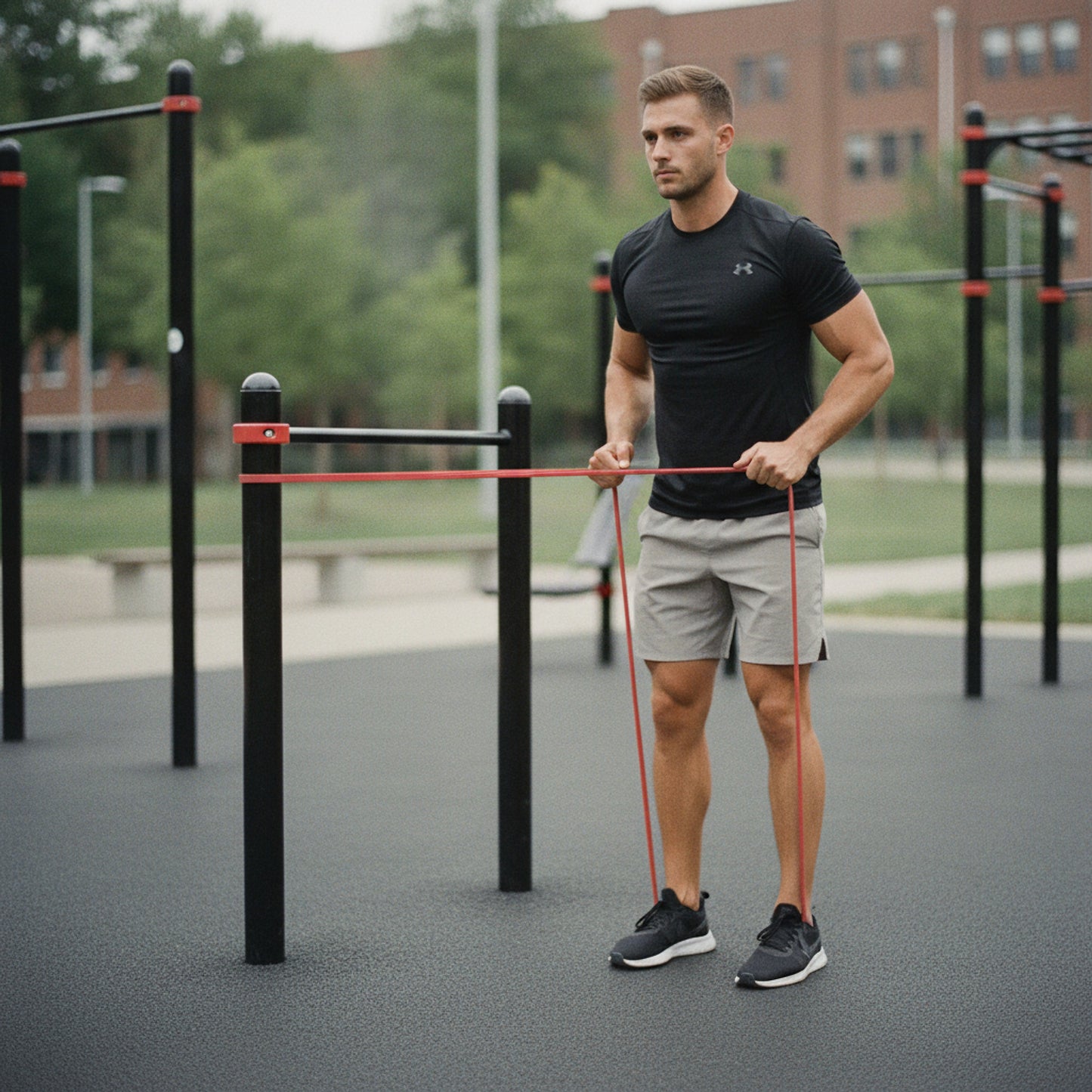 Bandes Élastiques Échis — rowing au parc (homme)