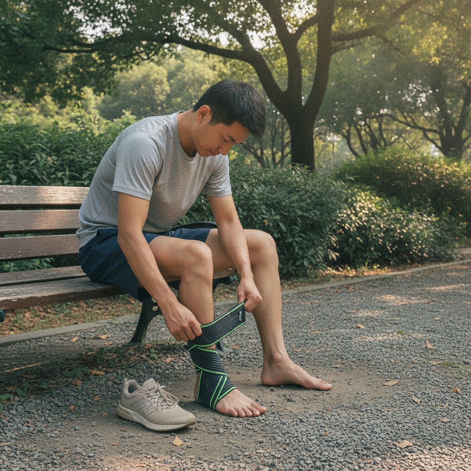 Chevillère Eryx — mise en situation (homme)