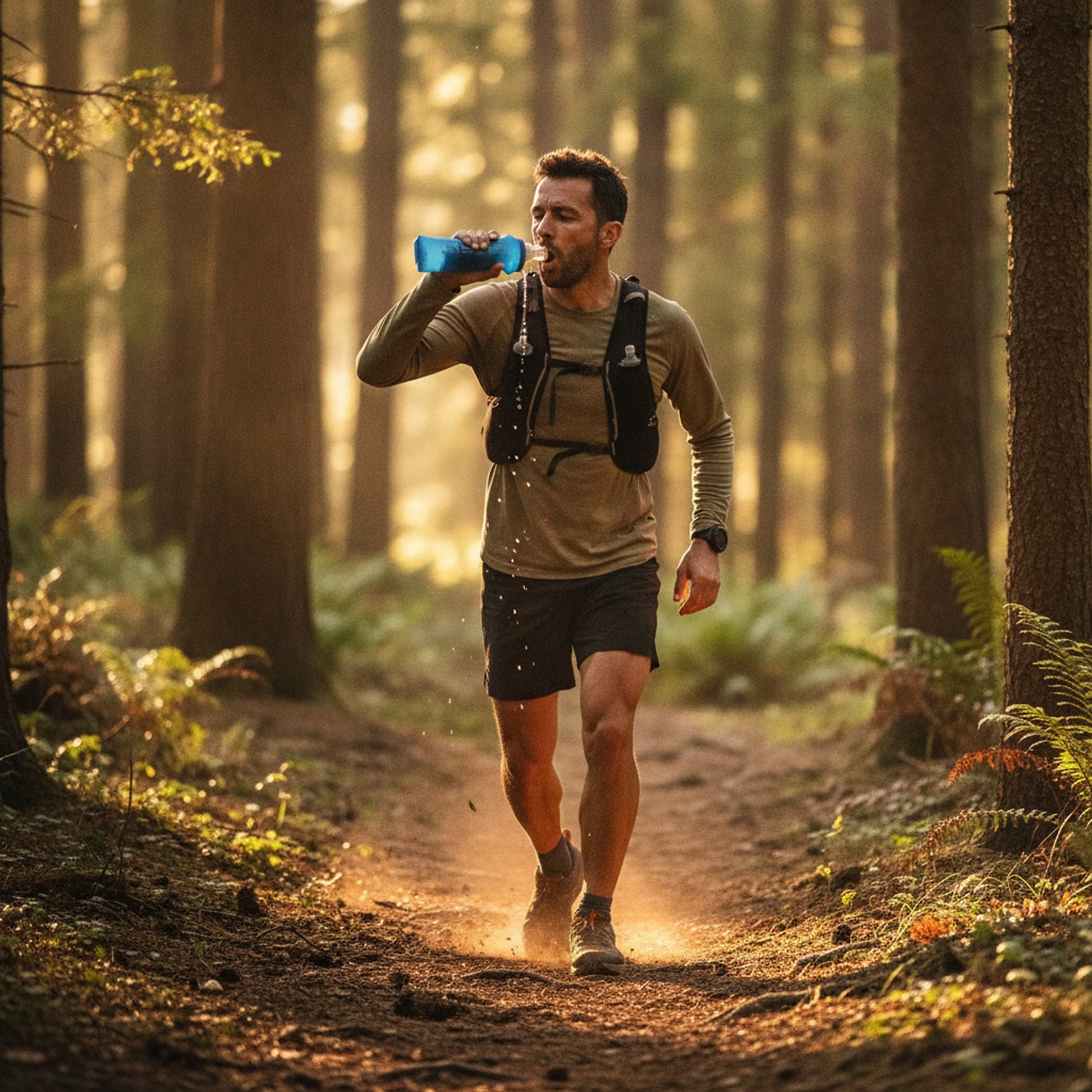 Gourde Souple Hydrophis — mise en situation (homme)
