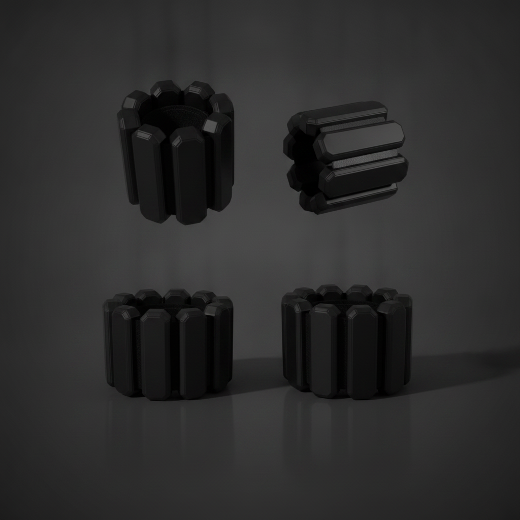 Bandes Lestées de Poignet & Cheville Natrix — coloris noir