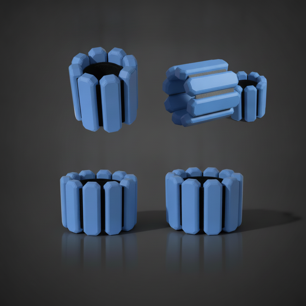 Bandes Lestées de Poignet & Cheville Natrix — coloris bleu