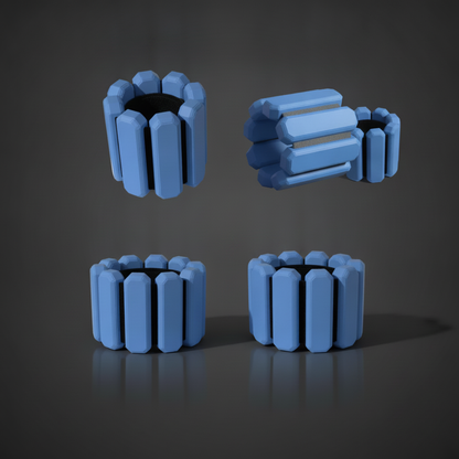 Bandes Lestées de Poignet & Cheville Natrix — coloris bleu