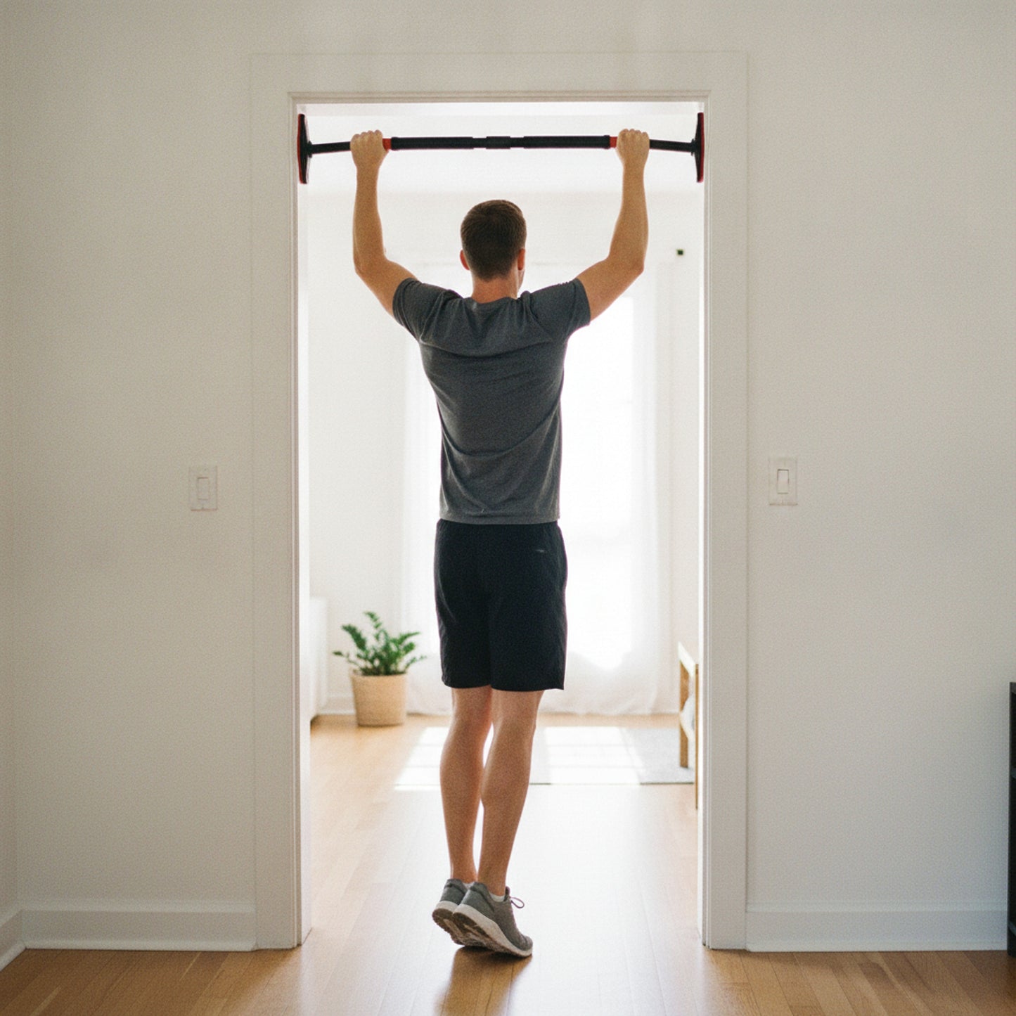Barre de Traction de Porte Vipère — traction dans l’encadrement (homme)