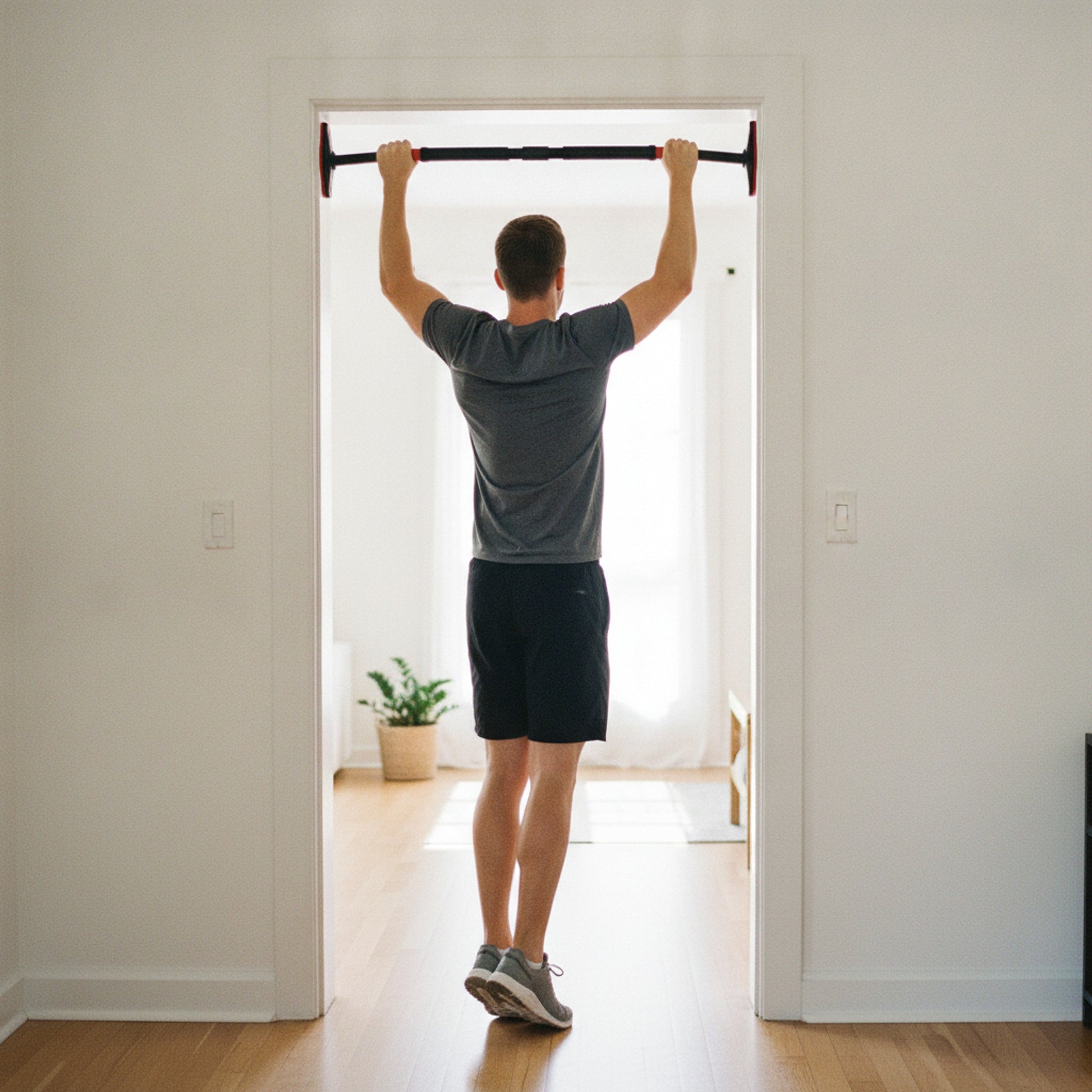 Barre de Traction de Porte Vipère — traction dans l’encadrement (homme)
