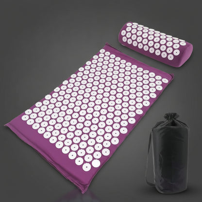 Tapis d'Acupression Xénopeltis — set + sac — violet