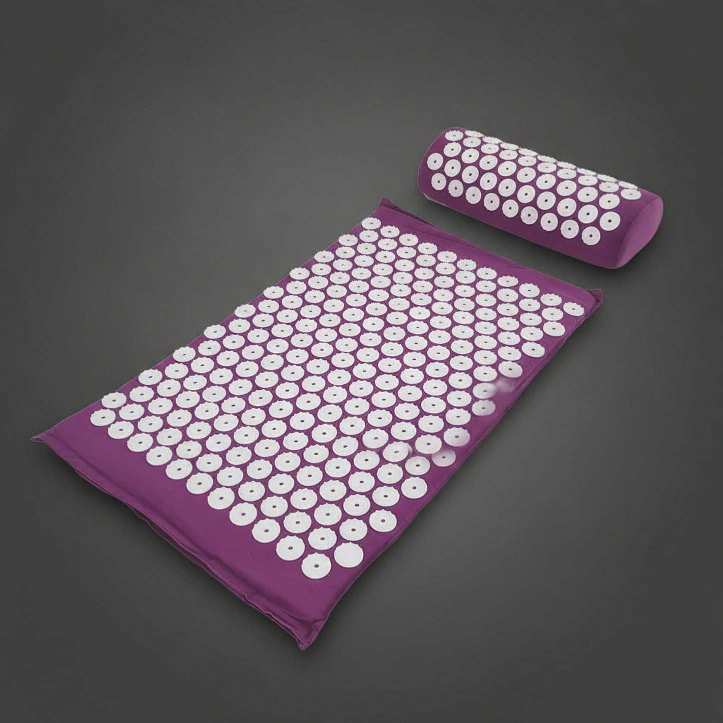 Tapis d'Acupression Xénopeltis — set tapis + coussin — violet